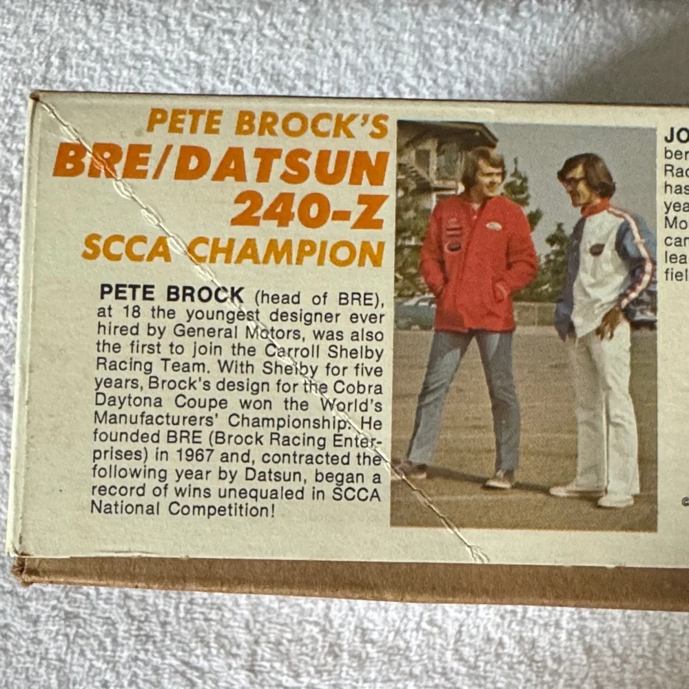 RARE 1972 Revell Pete Brock’s BRE Datsun 240-Z Car Model Kit COMPLETE 1:25